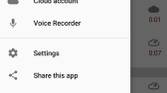 Automatic Call Recorder Menu