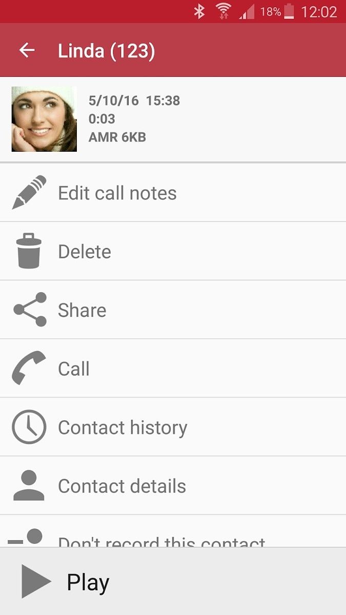 Automatic Call Recorder Options