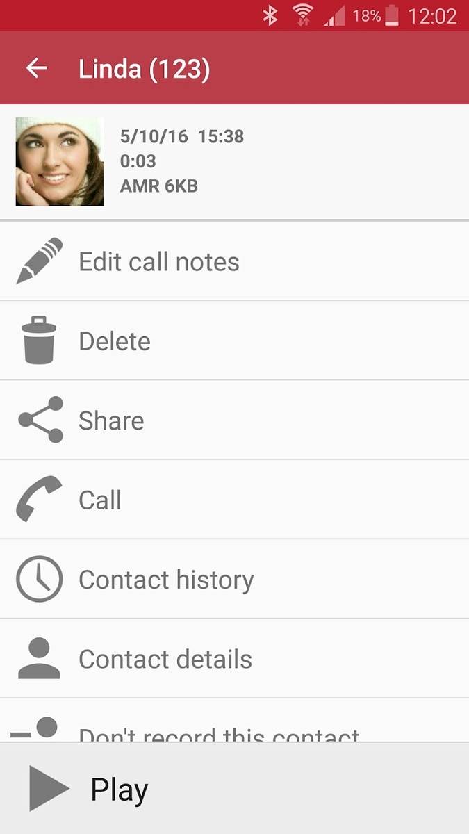 Automatic Call Recorder Options