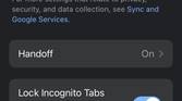Incognito lock in Chrome 92 for iOS
