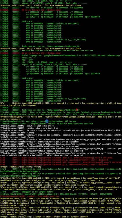 LiveBoot output