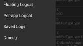Logcat Extreme menu
