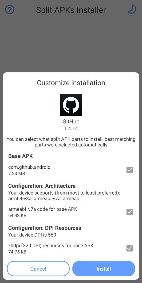 SAI Install Options