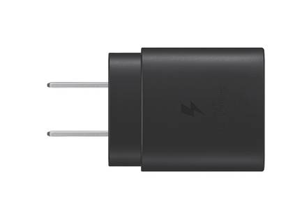 This 25W fast charger by Samsung not only works with the company’s devices, it can charge any USB PD device quickly. It has a single USB Type-C port, and can be bought in two different colors. The charger also comes with a Type-C to Type-C cable in the box.