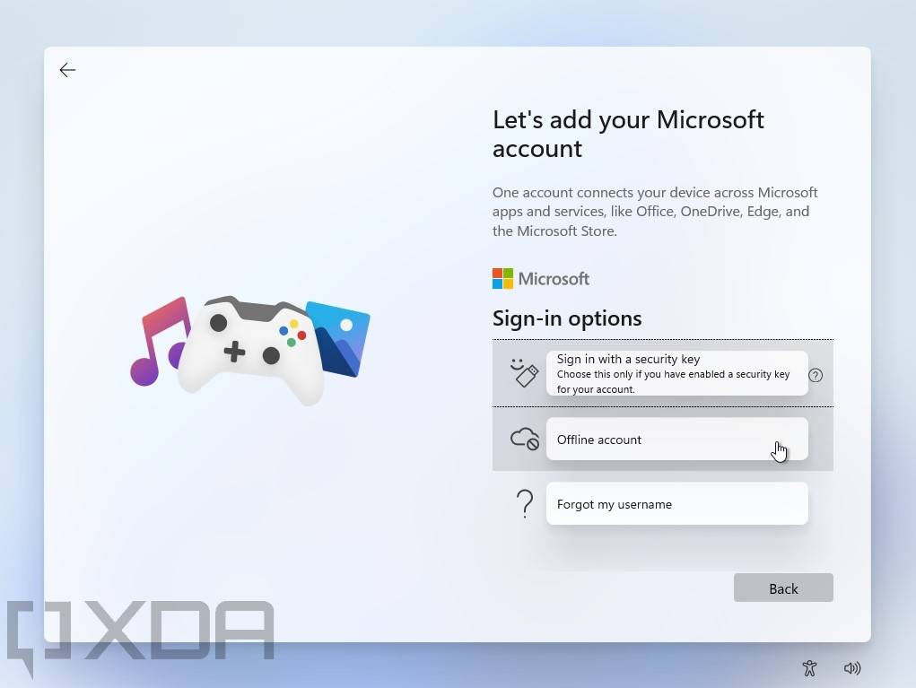 Alternative sign-in options in Windows 11 Pro