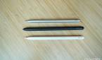 The S-Pen Pro (middle), with the Apple Pencil and Huawei M-Pencil.
