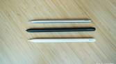 The S-Pen Pro (middle), with the Apple Pencil and Huawei M-Pencil.