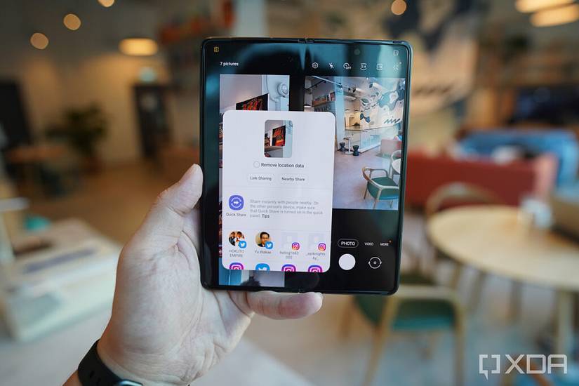 Quick share from preview mode