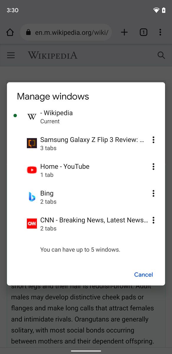 Android 12 will let you open multiple Google Chrome windows like on PC