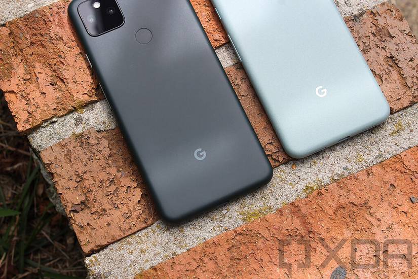 Google Pixel 5 and Pixel 5a side by side
