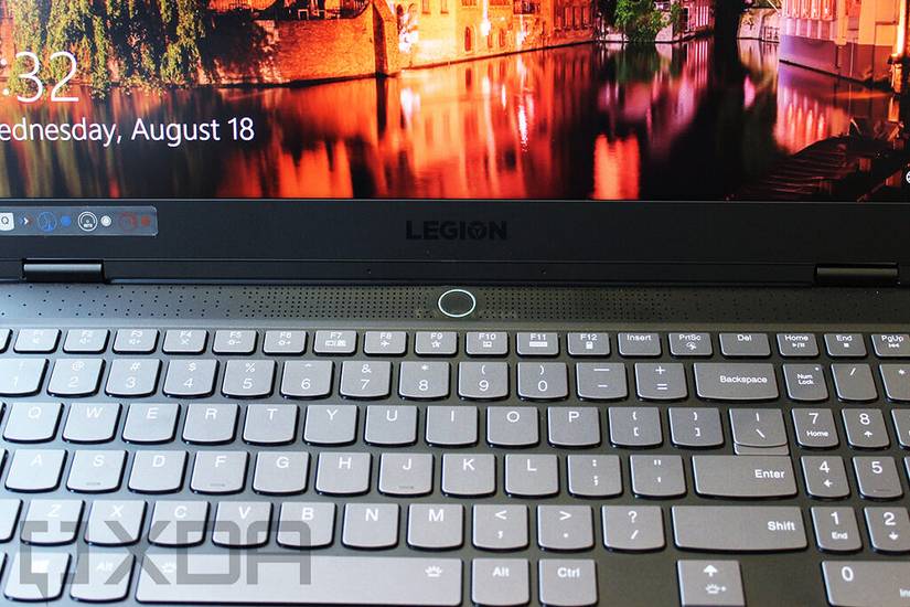 View of the speaker bar on Lenovo Legion Slim 7