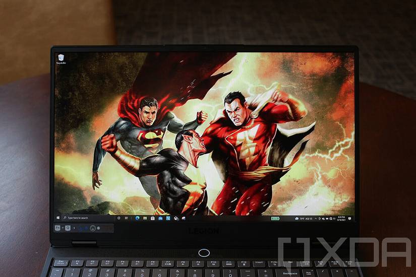 Close up of Lenovo Legion Slim 7 display