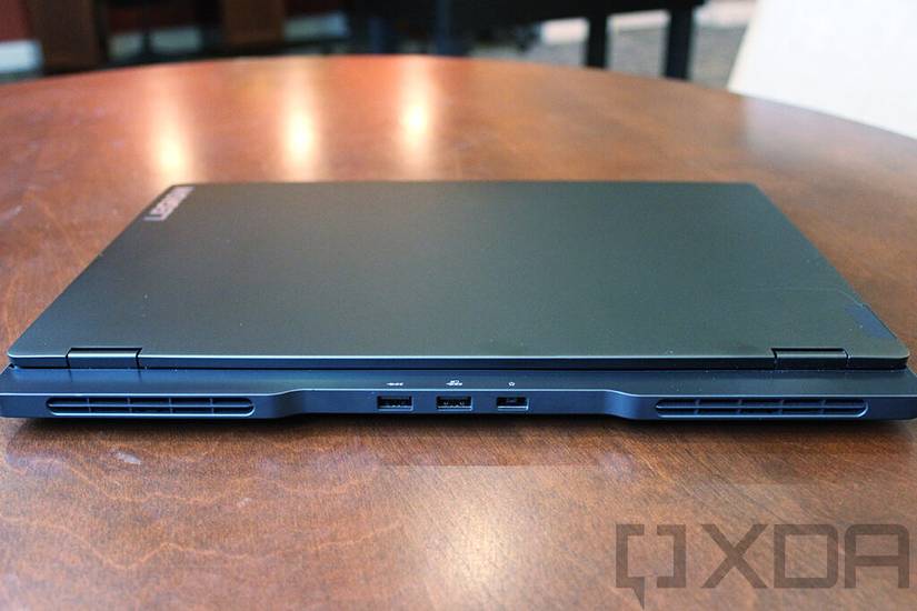 Rear side view of Lenovo Legion Slim 7