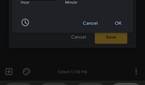 Material You Android Time picker UI with keyboard open