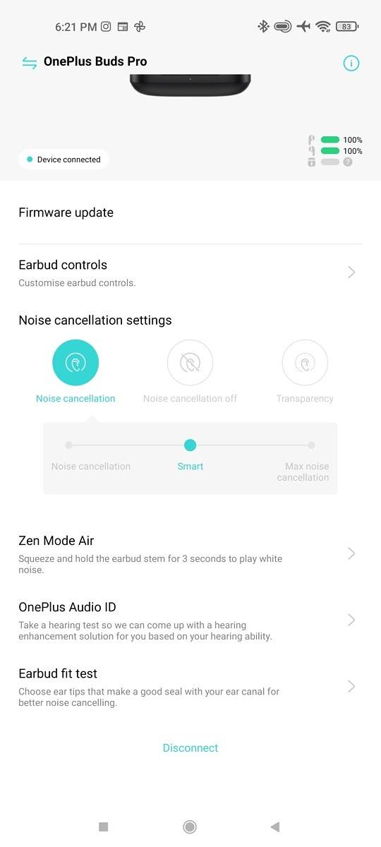 OnePlus Buds Pro - Hey Melody App Settings Overview