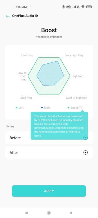 OnePlus Buds Pro - Hey Melody App Audio ID Result
