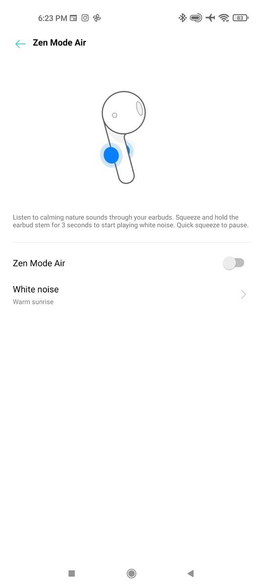 OnePlus Buds Pro - Hey Melody App Zen Mode Settings