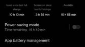OnePlus Nord 2 Battery life stats at 47%