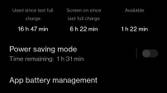 OnePlus Nord 2 Battery life stats at 9%