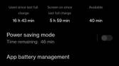 OnePlus Nord 2 Battery life stats at 6%