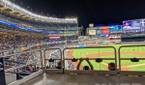Picture of the field and stands at Yankee Stadium