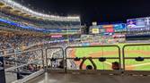 Picture of the field and stands at Yankee Stadium