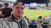 Selfie at night at Yankee Stadium