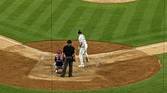 Close up of players at Yankee Stadium
