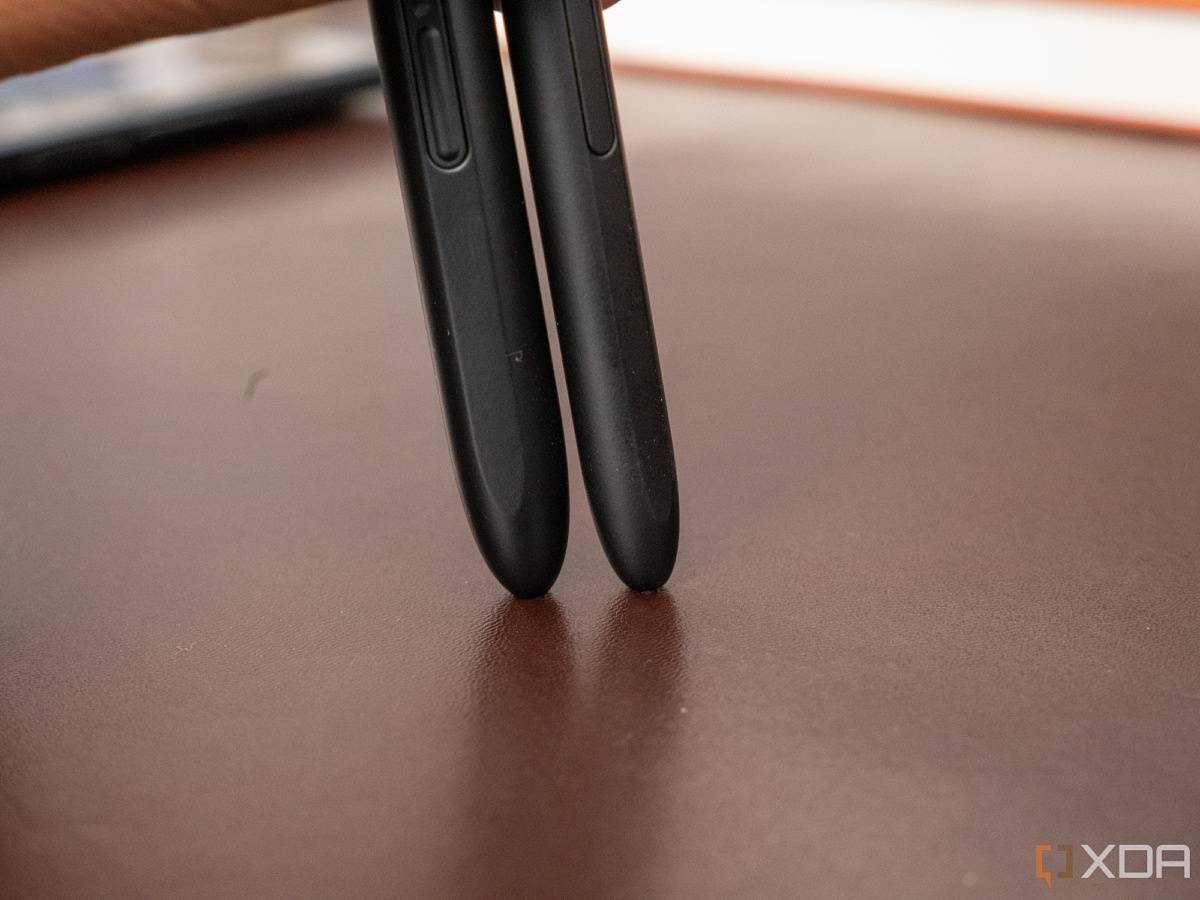 S Pen Pro and S Pen Fold next to each other