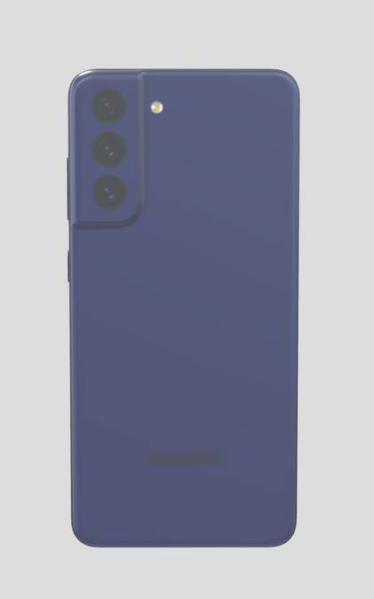 Samsung Galaxy S21 FE render in blue