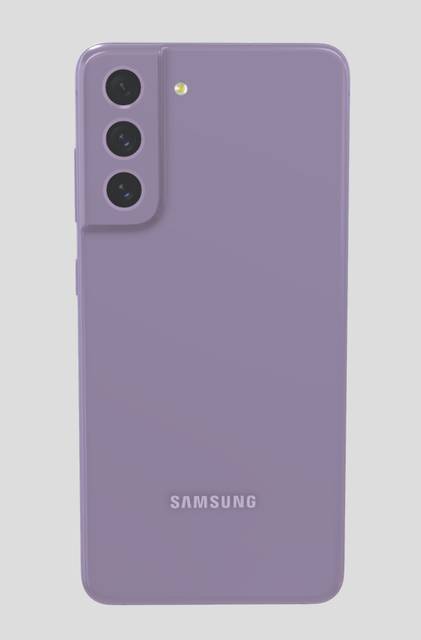 Samsung Galaxy S21 FE render in violet