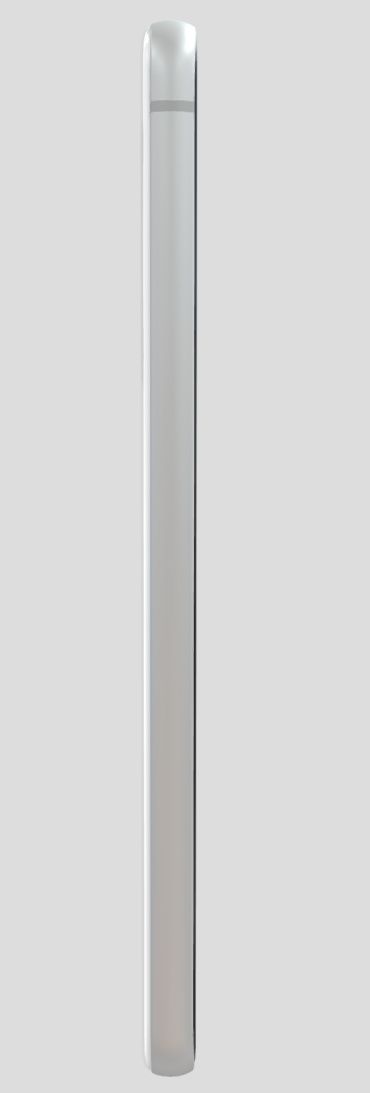 Samsung Galaxy S21 FE in White from the side