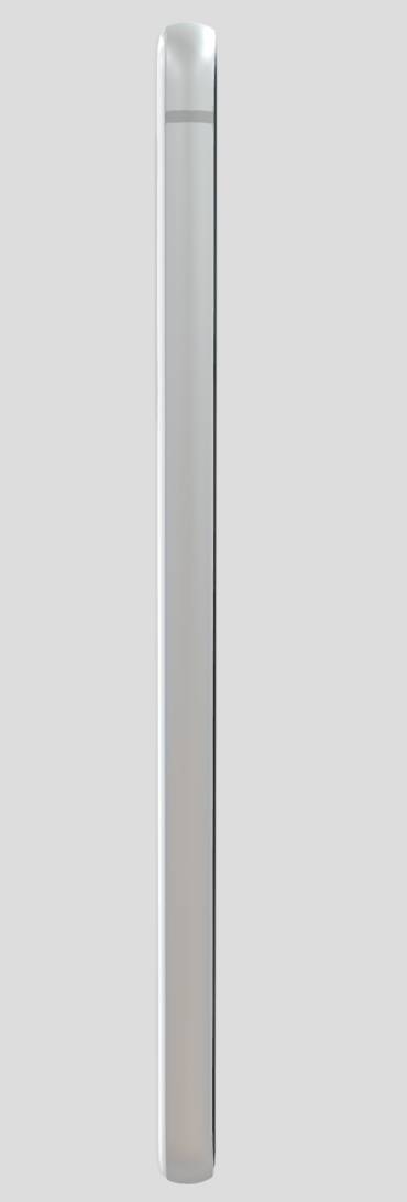 Samsung Galaxy S21 FE in White from the side