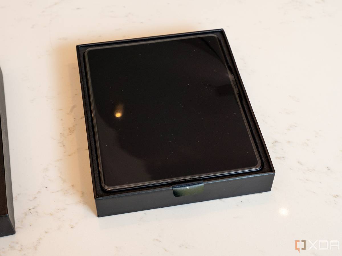 Galaxy Z Fold 3 inside of its box
