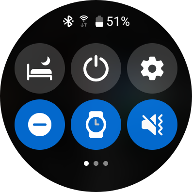 Quick Panel on Galaxy Watch 4