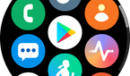 Grid of apps including Samsung Health, Google Pay, and phone