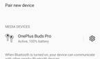 OnePlus Buds Pro on OnePlus phone