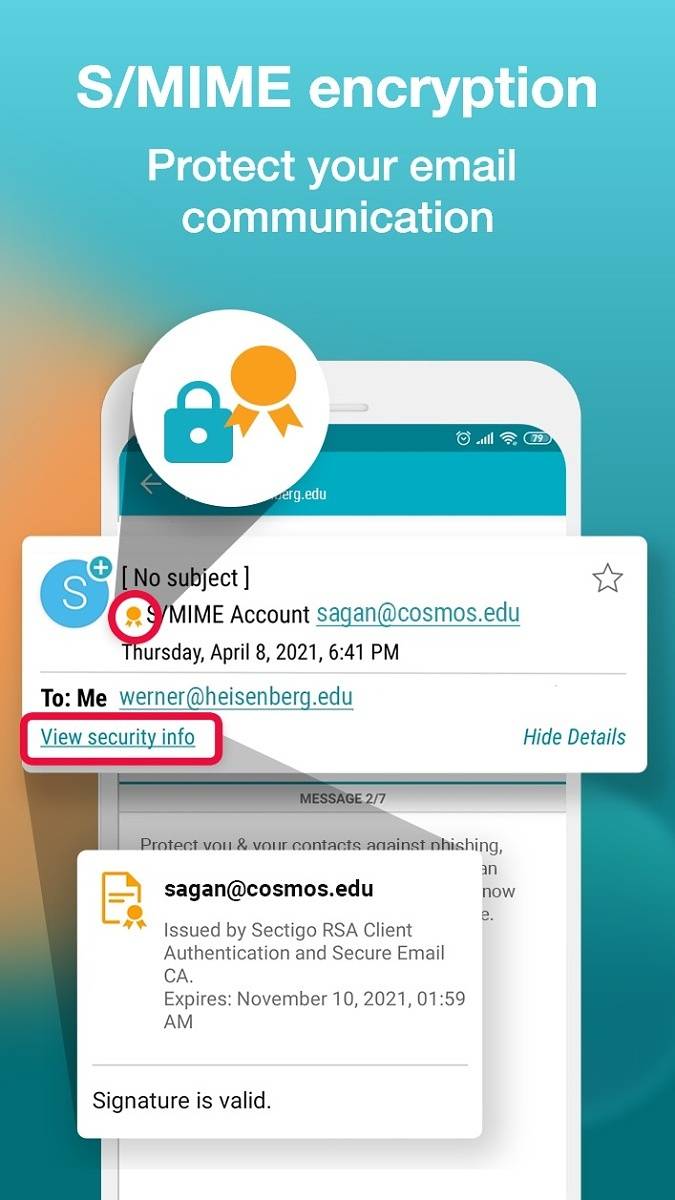 Aqua Mail encryption