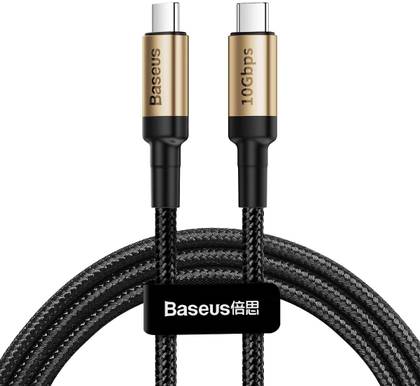 This braided cable is ideal for fast charging, with 100W support. Its data transfer speed is limited to 480Mbps.