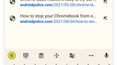 Chrome addressbar with a suble yellow hue