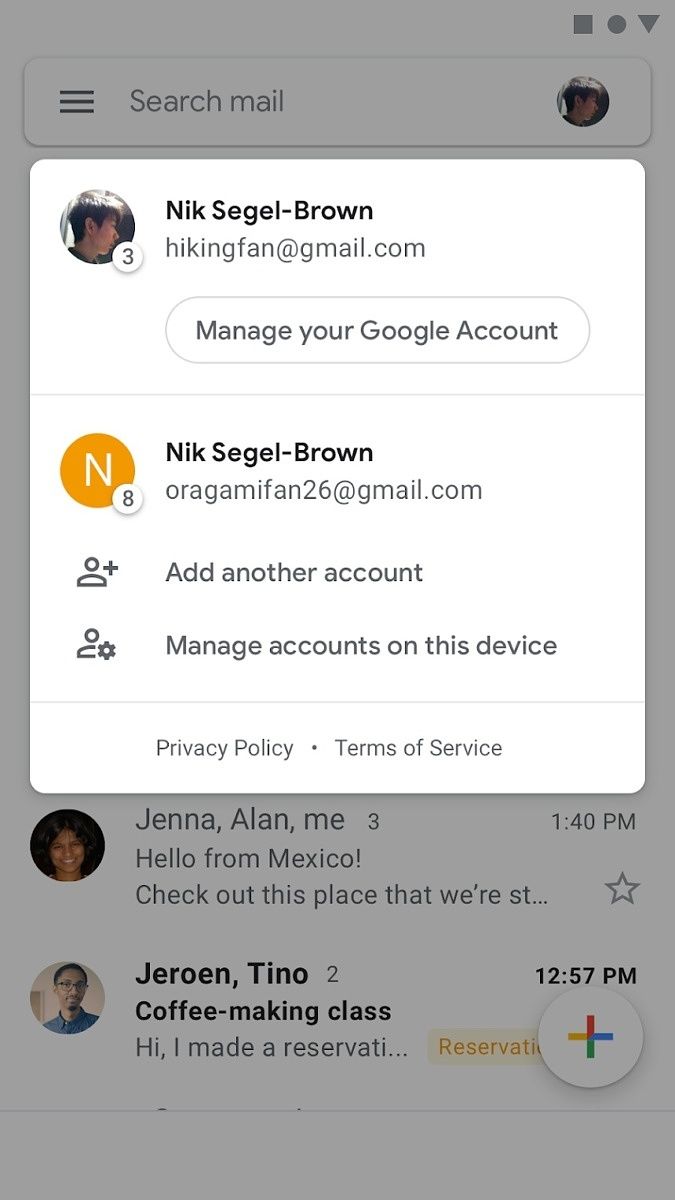 Gmail accounts