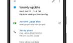 Google Calendar event