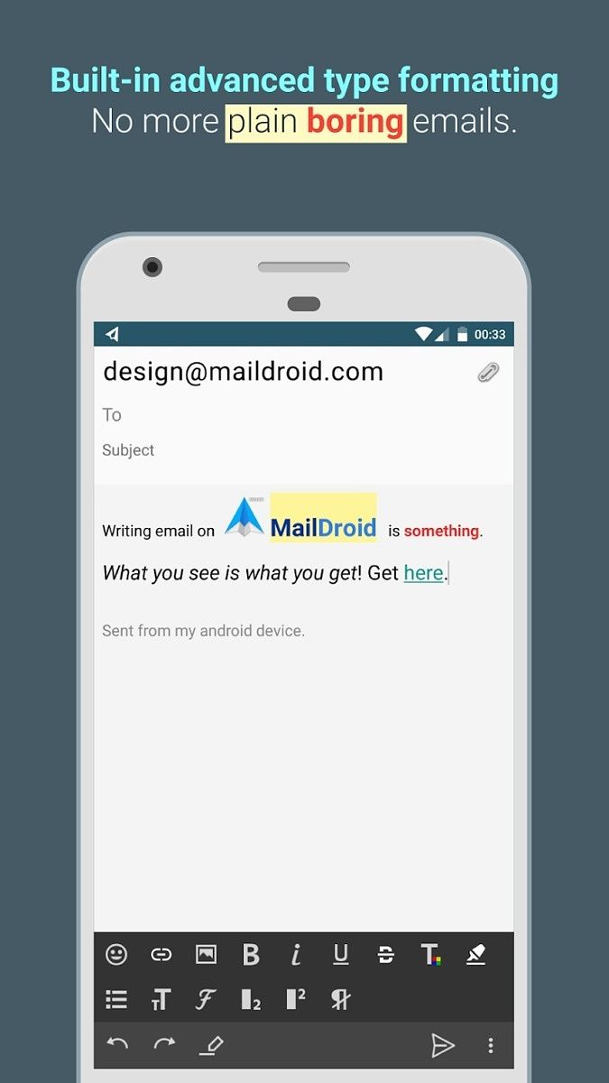 MailDroid compose