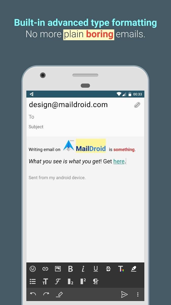 MailDroid compose