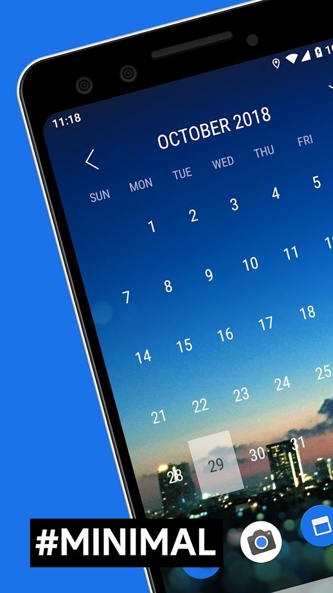 Month widget style