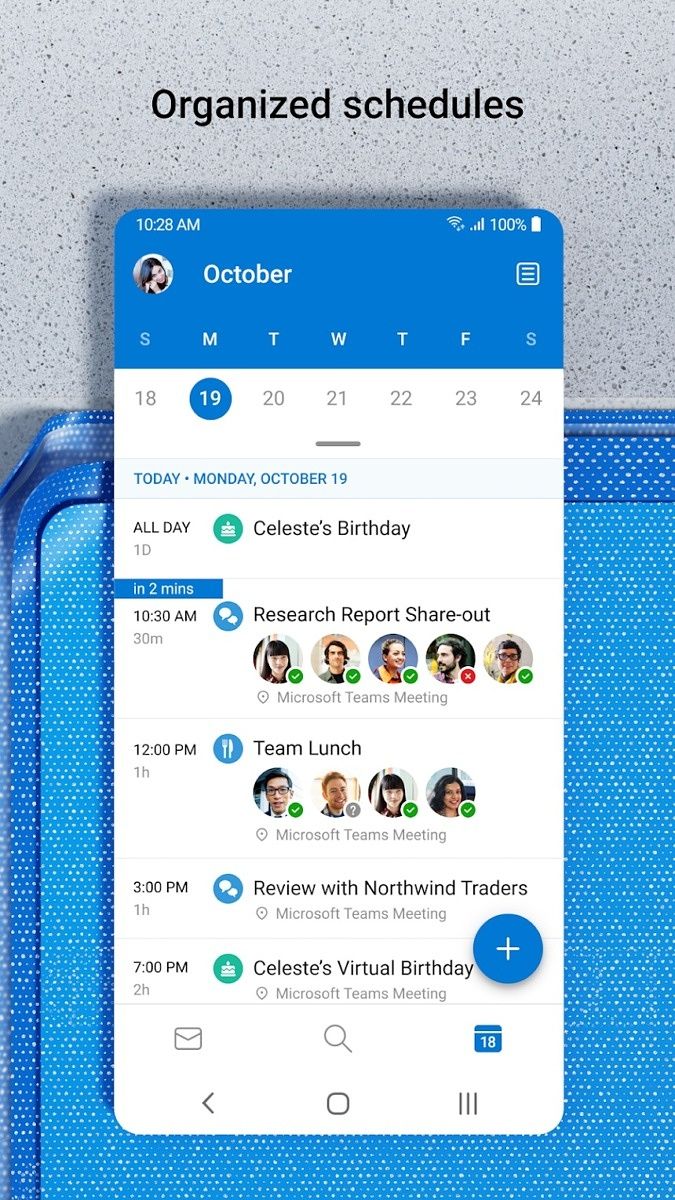 Outlook calendar