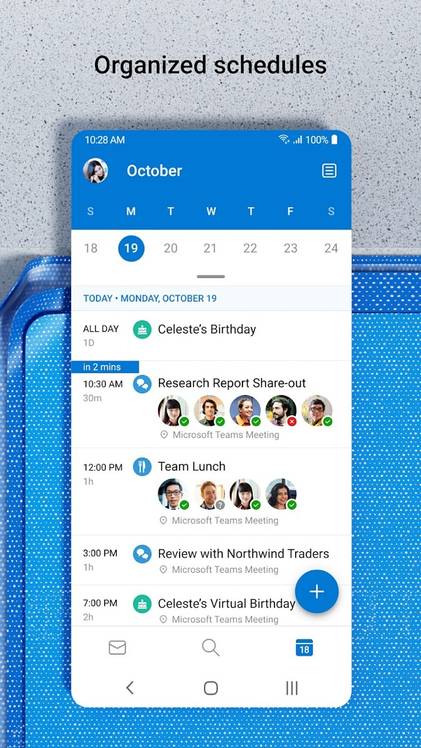 Outlook calendar