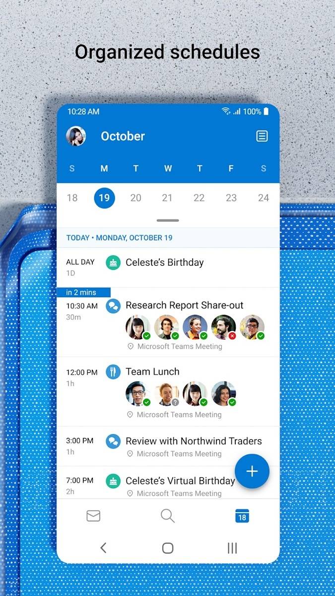 Outlook calendar