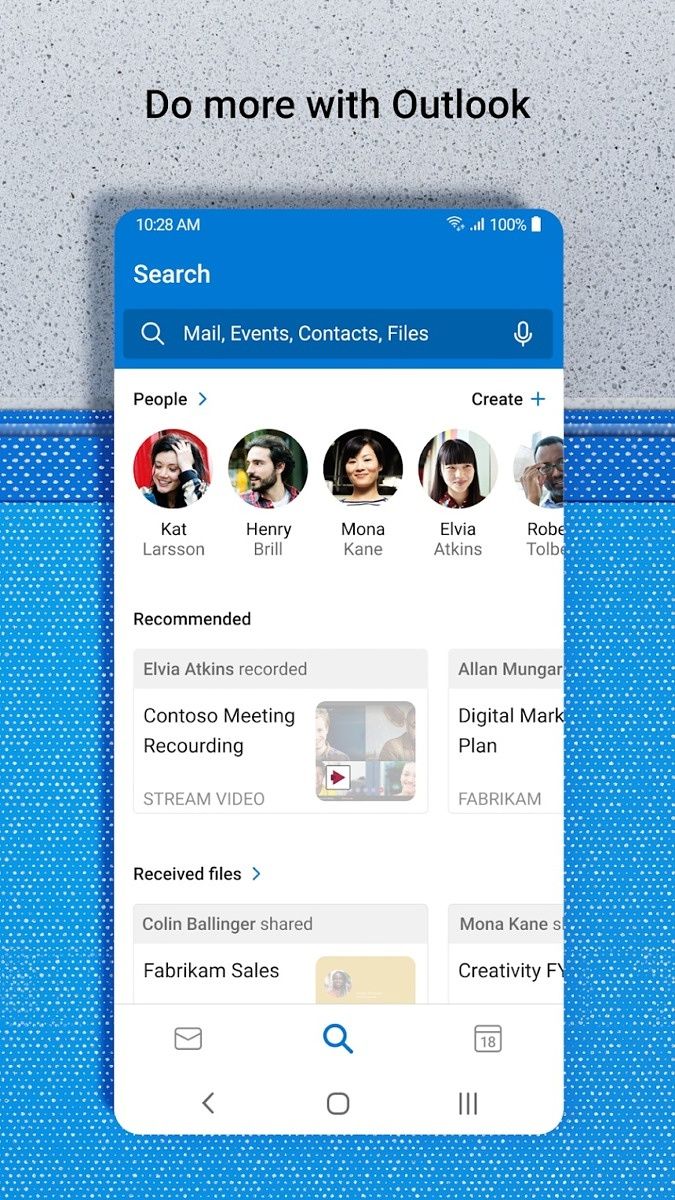 Outlook contacts