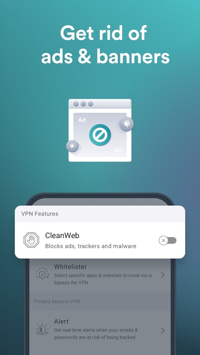 SurfShark ad blocking